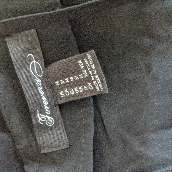 Forever 21 Black Mini Dress Ruffle Trim Sleeveless Party Cocktail M‎ - Picture 5 of 5